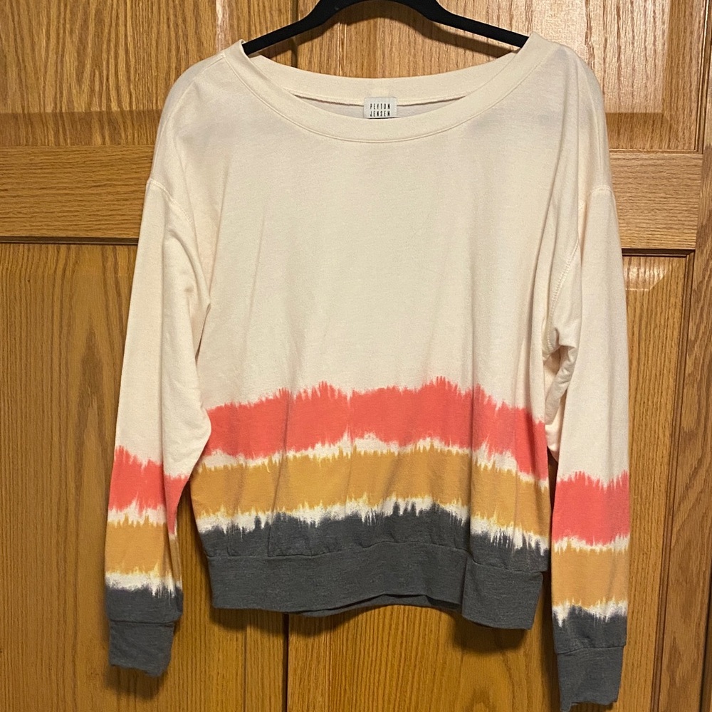 Peyton Jensen Colorful Tie-Dye Sweatshirt